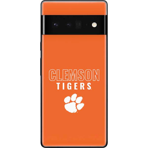 Clemson University Tigers Logo Google Pixel 6 Pro Skin